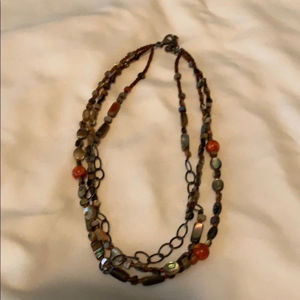 Silpada necklace three strands hooked together!